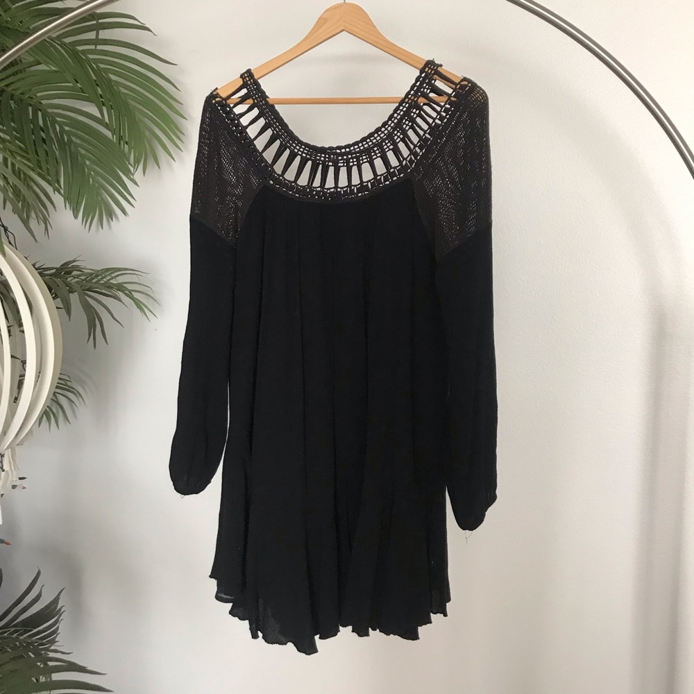 Free People Black Mini Dress